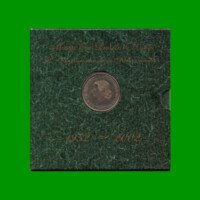 BLISTER MONEDA ARGENTINA, $ 2,00, CONMEMORATIVA 50° ANIVERSARIO FALLECIMIENTO EVA PERON, AÑO 2002, ESTADO NUEVO.-