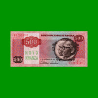 BILLETE DE ANGOLA 500 KWANZAS, PICK 123, AÑO 1987, ESTADO MUY BUENO.-