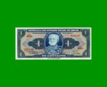 BILLETE DE BRASIL 1 CRUZEIRO, PICK 150b, AÑO 1955, ESTADO EXCELENTE.-