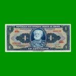 BILLETE DE BRASIL 1 CRUZEIRO, PICK 150b, AÑO 1955, ESTADO EXCELENTE.-