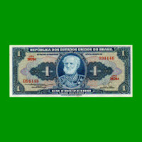 BILLETE DE BRASIL 1 CRUZEIRO, PICK 150b, AÑO 1955, ESTADO EXCELENTE.-