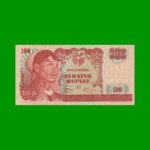 BILLETE DE INDONESIA 100 RUPIAS, PICK 108, AÑO 1968, ESTADO EXCELENTE.-