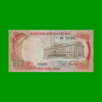 BILLETE DE VIETNAM DEL SUR 500 DONG, PICK 33, AÑO 1972, ESTADO MUY BUENO- .-