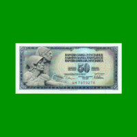 BILLETE DE YUGOSLAVIA 50 DINARA, PICK 89a, AÑO 1978 ESTADO SIN CIRCULAR.-