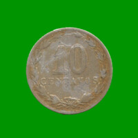 MONEDA DE ARGENTINA, M$N 2DA CIRCULACION, 0,10 CTVOS, AÑO 1920, ESTADO USADA.-