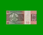 BILLETE DE BRASIL 10 CRUZEIROS, PICK 193e, AÑO 1980, ESTADO EXCELENTE.- - Imagen 2