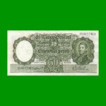MONEDA NACIONAL $50,00, BOT 2024, AÑO 1967, ESTADO EXCELENTE.-
