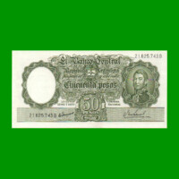 MONEDA NACIONAL $50,00, BOT 2025, AÑO 1968, ESTADO SIN CIRCULAR.-