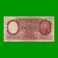 MONEDA NACIONAL $100,00, BOT 2036, AÑO 1948, ESTADO BUENO.-