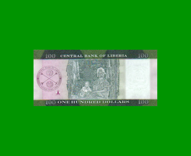 BILLETE DE LIBERIA 100 DOLARES, PICK 41, AÑO 2021, ESTADO SIN CIRCULAR.- - Imagen 2