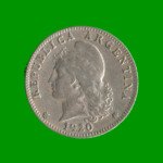 MONEDA DE ARGENTINA, M$N 2DA CIRCULACION, 0,20 CTVOS, AÑO 1920, ESTADO USADA.- - Imagen 2