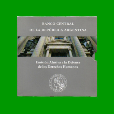 BLISTER MONEDA ARGENTINA, $ 2,00, CONMEMORATIVA DEFENSA DE LOS DDHH, AÑO 2006, ESTADO NUEVO.-