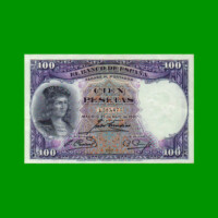 BILLETE DE ESPAÑA 100 PESETAS, PICK 83, AÑO 1931, ESTADO EXCELENTE- .-