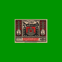 BILLETE DE ALEMANIA NOTGELD CIUDAD DE DETMOLD 50 CENTAVOS, M. M. 268.6, ESTADO SIN CIRCULAR.-