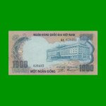 BILLETE DE VIETNAM DEL SUR 1.000 DONG, PICK 34, AÑO 1972, ESTADO EXCELENTE.-