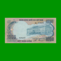 BILLETE DE VIETNAM DEL SUR 1.000 DONG, PICK 34, AÑO 1972, ESTADO EXCELENTE.-