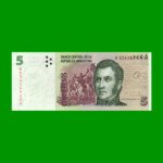 REPOSICION BILLETE CONVERTIBLE SEGUNDO DISEÑO $ 5,00, BOT 3337, ESTADO SIN CIRCULAR.-