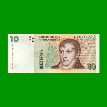 REPOSICION BILLETE CONVERTIBLE SEGUNDO DISEÑO $ 10,00, BOT 3428, ESTADO SIN CIRCULAR.-