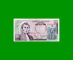BILLETE DE COLOMBIA $ 10,00, PICK 407g, AÑO 1980, ESTADO EXCELENTE.-