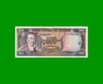 BILLETE DE ECUADOR 500 SUCRES, PICK 124, AÑO 1984, ESTADO EXCELENTE- .-