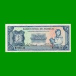 BILLETE DE PARAGUAY 5 GUARANIES, PICK 194, ESTADO SIN CIRCULAR.-