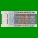 BILLETE DE BRASIL 500 CRUZEIROS, PICK 196b, AÑO 1974, ESTADO EXCELENTE- .-
