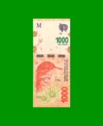 PESOS 3er DISEÑO $1.000,00, BOT 6013, AÑO 2020, SERIE F, ESTADO EXCELENTE.-