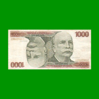BILLETE DE BRASIL 1.000 CRUZEIROS, PICK 197a, AÑO 1978, ESTADO MUY BUENO.-