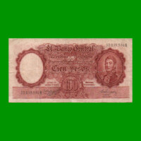 MONEDA NACIONAL $100,00, BOT 2054, AÑO 1959, ESTADO BUENO+ .-