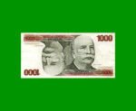 BILLETE DE BRASIL 1.000 CRUZEIROS, PICK 197a, AÑO 1978, ESTADO EXCELENTE- .-