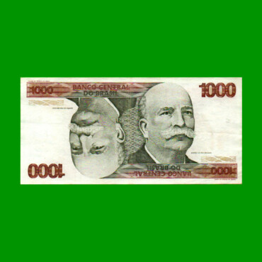 BILLETE DE BRASIL 1.000 CRUZEIROS, PICK 197a, AÑO 1978, ESTADO EXCELENTE- .-