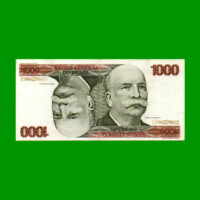BILLETE DE BRASIL 1.000 CRUZEIROS, PICK 197a, AÑO 1978, ESTADO EXCELENTE.-