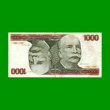 BILLETE DE BRASIL 1.000 CRUZEIROS, PICK 197b, AÑO 1979, ESTADO MUY BUENO+ .-