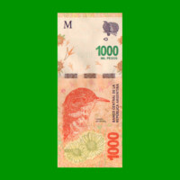 PESOS 3er DISEÑO $1.000,00, COL NEW, SERIE O, ESTADO SIN CIRCULAR.-