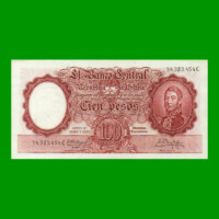 MONEDA NACIONAL $100,00, BOT 2060, AÑO 1962, ESTADO EXCELENTE.-