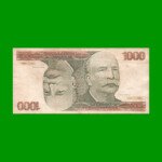 BILLETE DE BRASIL 1.000 CRUZEIROS, PICK 197c, AÑO 1980, ESTADO BUENO+ .-