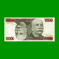 BILLETE DE BRASIL 1.000 CRUZEIROS, PICK 197c, AÑO 1980, ESTADO EXCELENTE- .-