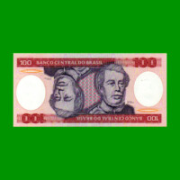 BILLETE DE BRASIL 100 CRUZEIROS, PICK 198a, AÑO 1981, ESTADO SIN CIRCULAR.-