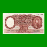 MONEDA NACIONAL $100,00, BOT 2068, AÑO 1964, ESTADO MUY BUENO+ .-