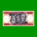 BILLETE DE BRASIL 100 CRUZEIROS, PICK 198b, AÑO 1984, ESTADO EXCELENTE.-