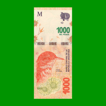 PESOS 3er DISEÑO $1.000,00, COL 6032, SERIE V, ESTADO SIN CIRCULAR.-