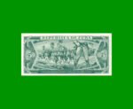 BILLETE DE CUBA $5,00 PICK 103d, AÑO 1988, ESTADO SIN CIRCULAR.- - Imagen 2