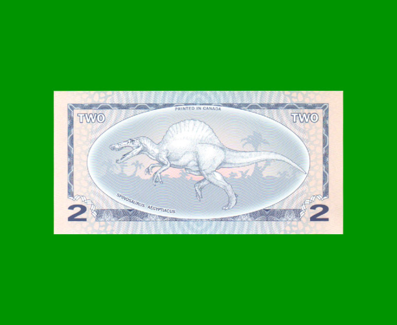 BILLETE DE BERINGIA 2 DINARES, POLYMERO FANTASIA, AÑO 2012, ESTADO SIN CIRCULAR.- - Imagen 2