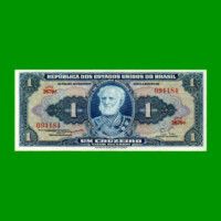 BILLETE DE BRASIL 1 CRUZEIRO, PICK 150b, AÑO 1955, ESTADO SIN CIRCULAR.-