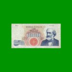 BILLETE DE ITALIA 1.000 LIRAS, PICK 96a, AÑO 1962, ESTADO BUENO+ .-