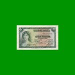 BILLETE DE ESPAÑA 5 PESETAS, PICK 85, AÑO 1935, ESTADO BUENO+ .-