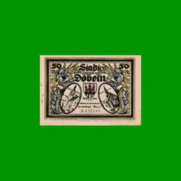 BILLETE DE ALEMANIA NOTGELD CIUDAD DE DÖBLEN 50 CENTAVOS, M. M. 277.1, ESTADO EXCELENTE.-