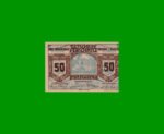 BILLETE DE AUSTRIA NOTGELD CIUDAD DE FERSCHNITZ 50 HELLER, ESTADO EXCELENTE+ .-
