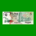 BONO MUNICIPALIDAD DE BELL VILLE $5,00, AÑO 2002/2003, ESTADO SIN CIRCULAR.-