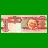BILLETE DE ANGOLA 500.000 KWANZAS, PICK 134, AÑO 1991, ESTADO EXCELENTE.-